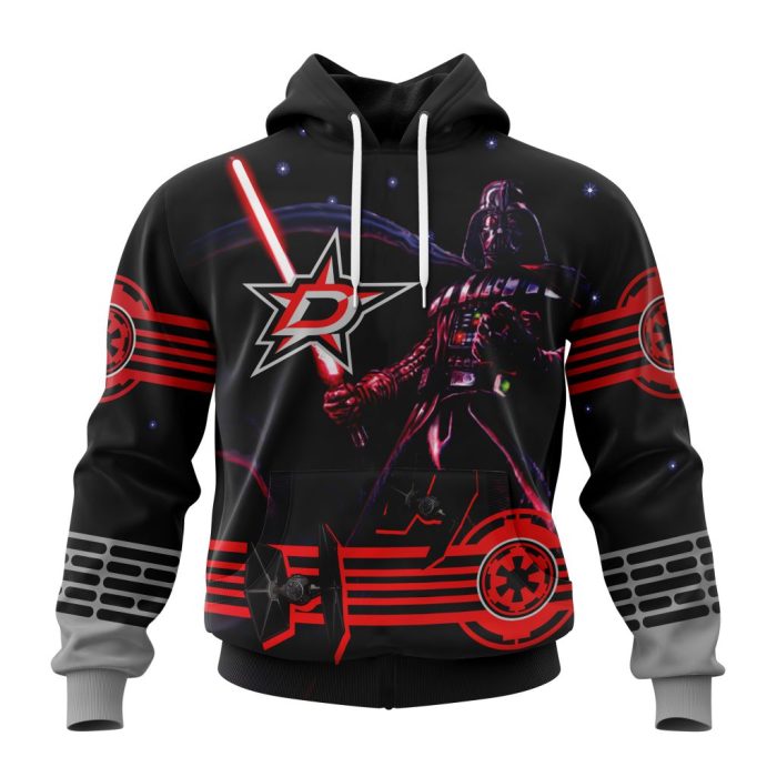 Personalized NHL Dallas Stars Specialized Darth Vader Version Jersey Unisex Pullover Hoodie