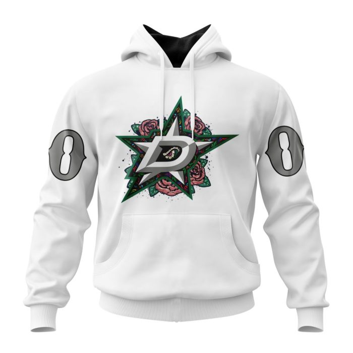 Personalized NHL Dallas Stars Specialized Dia De Muertos Unisex Pullover Hoodie