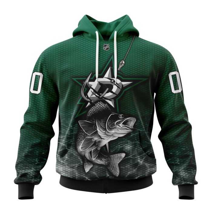 Personalized NHL Dallas Stars Specialized Fishing Style Unisex Pullover Hoodie