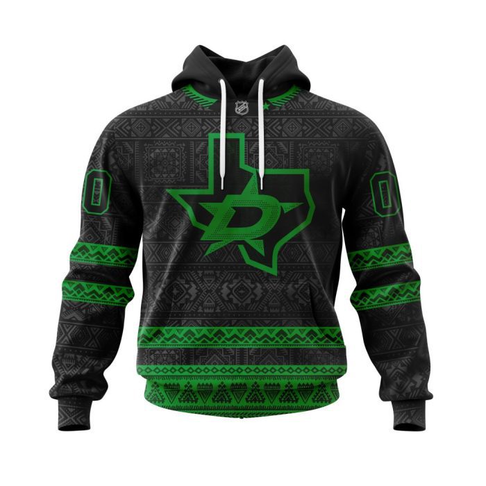Personalized NHL Dallas Stars Specialized Native Concepts Unisex Pullover Hoodie