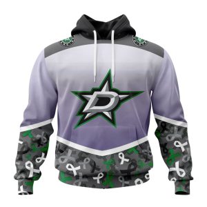 Personalized NHL Dallas Stars Specialized Sport Fights Again All Cancer Unisex Pullover Hoodie