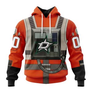 Personalized NHL Dallas Stars Star Wars Rebel Pilot Design Unisex Pullover Hoodie