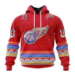 Personalized NHL Detroit Red Wings Jersey Hockey For All Diwali Festival Unisex Pullover Hoodie