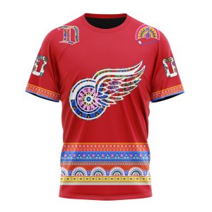 Personalized NHL Detroit Red Wings Jersey Hockey For All Diwali Festival Unisex Tshirt TS5165