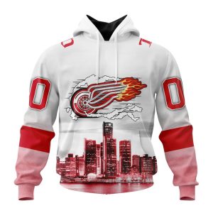 Personalized NHL Detroit Red Wings Special Motor City Design Unisex Pullover Hoodie