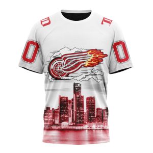 Personalized NHL Detroit Red Wings Special Motor City Design Unisex Tshirt TS5180
