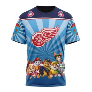 Personalized NHL Detroit Red Wings Special Paw Patrol Kits Unisex Tshirt TS5183
