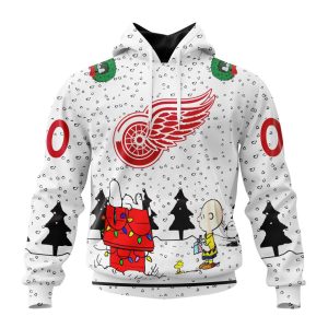 Personalized NHL Detroit Red Wings Special Peanuts Design Unisex Pullover Hoodie