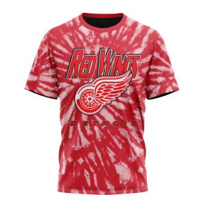 Personalized NHL Detroit Red Wings Special Retro Vintage Tie - Dye Unisex Tshirt TS5187