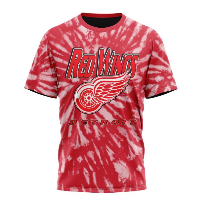 Personalized NHL Detroit Red Wings Special Retro Vintage Tie - Dye Unisex Tshirt TS5187