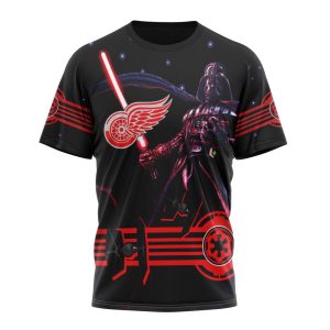 Personalized NHL Detroit Red Wings Specialized Darth Vader Version Jersey Unisex Tshirt TS5191