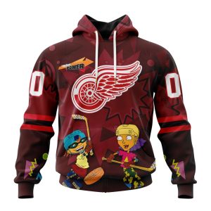 Personalized NHL Detroit Red Wings Specialized For Rocket Power Unisex Pullover Hoodie