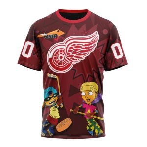 Personalized NHL Detroit Red Wings Specialized For Rocket Power Unisex Tshirt TS5199