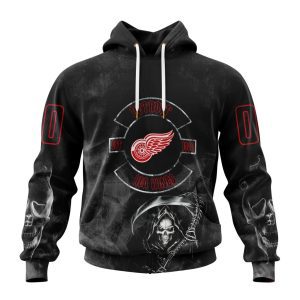 Personalized NHL Detroit Red Wings Specialized Kits For Rock Night Unisex Pullover Hoodie