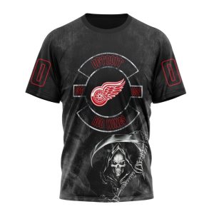 Personalized NHL Detroit Red Wings Specialized Kits For Rock Night Unisex Tshirt TS5201