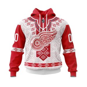 Personalized NHL Detroit Red Wings Specialized Native Concepts Unisex Pullover Hoodie