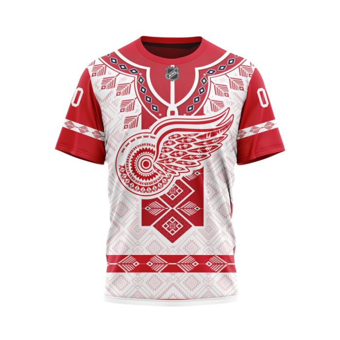 Personalized NHL Detroit Red Wings Specialized Native Concepts Unisex Tshirt TS5203