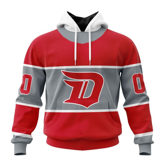 Personalized NHL Detroit Red Wings Specialized Unisex Kits With Retro Concepts Unisex Pullover Hoodie