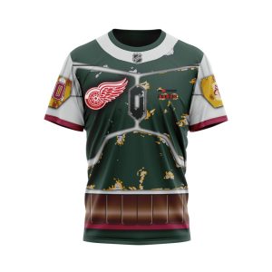 Personalized NHL Detroit Red Wings X Boba Fett's Armor Unisex Tshirt TS5215