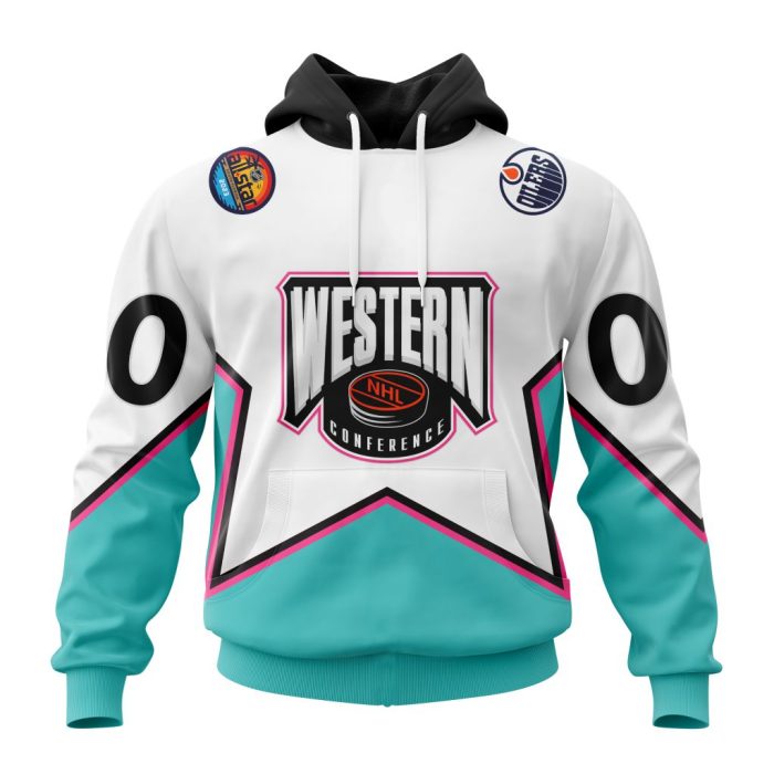 Personalized NHL Edmonton Oilers All-Star Western Conference 2023 Unisex Pullover Hoodie