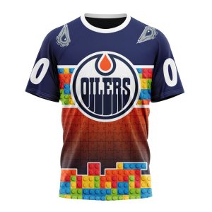 Personalized NHL Edmonton Oilers Autism Awareness Design Unisex Tshirt TS5217