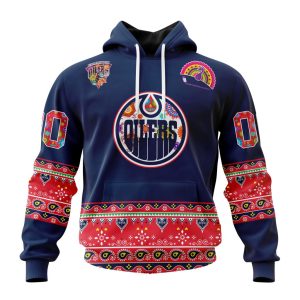 Personalized NHL Edmonton Oilers Jersey Hockey For All Diwali Festival Unisex Pullover Hoodie