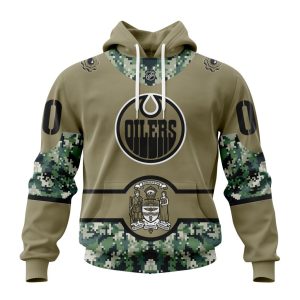 Personalized NHL Edmonton Oilers Military Camo With City Or State Flag Unisex Pullover Hoodie