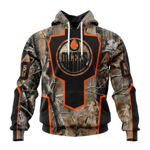 Personalized NHL Edmonton Oilers Special Camo Realtree Hunting Unisex Pullover Hoodie