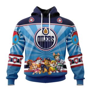 Personalized NHL Edmonton Oilers Special Paw Patrol Kits Unisex Pullover Hoodie
