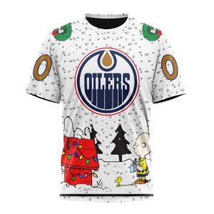 Personalized NHL Edmonton Oilers Special Peanuts Design Unisex Tshirt TS5242