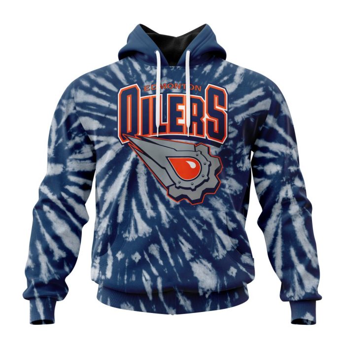 Personalized NHL Edmonton Oilers Special Retro Vintage Tie - Dye Unisex Pullover Hoodie