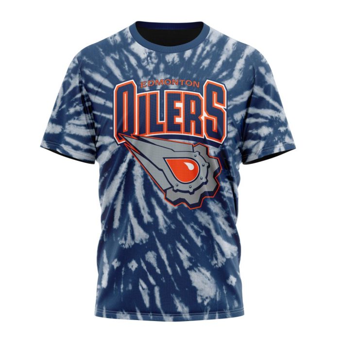 Personalized NHL Edmonton Oilers Special Retro Vintage Tie - Dye Unisex Tshirt TS5245