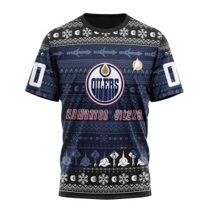 Personalized NHL Edmonton Oilers Special Star Trek Design Unisex Tshirt TS5247