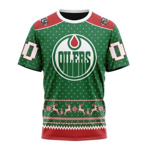 Personalized NHL Edmonton Oilers Special Ugly Christmas Unisex Tshirt TS5248