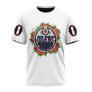 Personalized NHL Edmonton Oilers Specialized Dia De Muertos Unisex Tshirt TS5253