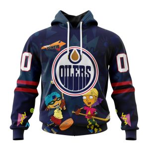 Personalized NHL Edmonton Oilers Specialized For Rocket Power Unisex Pullover Hoodie