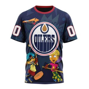Personalized NHL Edmonton Oilers Specialized For Rocket Power Unisex Tshirt TS5256