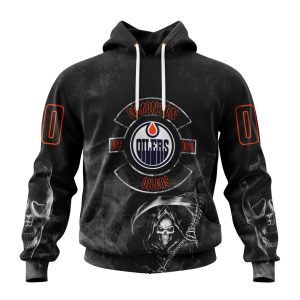 Personalized NHL Edmonton Oilers Specialized Kits For Rock Night Unisex Pullover Hoodie