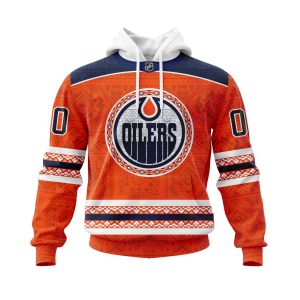 Personalized NHL Edmonton Oilers Specialized Native Concepts Unisex Pullover Hoodie