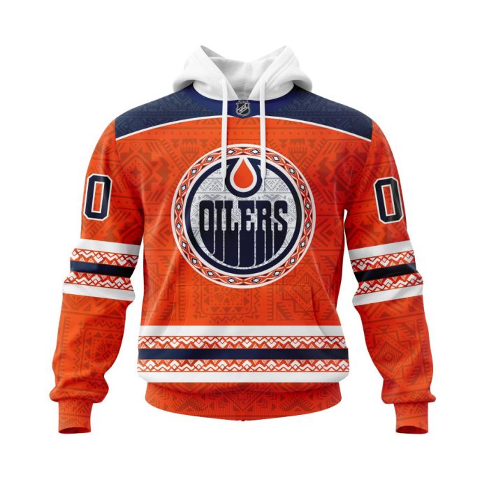 Personalized NHL Edmonton Oilers Specialized Native Concepts Unisex Pullover Hoodie