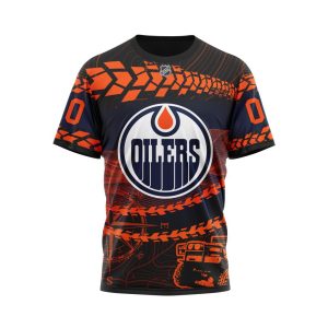 Personalized NHL Edmonton Oilers Specialized Off - Road Style Unisex Tshirt TS5261