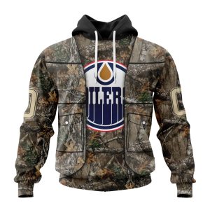 Personalized NHL Edmonton Oilers Vest Kits With Realtree Camo Unisex Pullover Hoodie