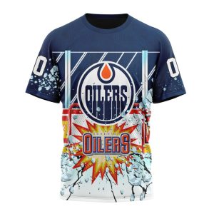 Personalized NHL Edmonton Oilers With Ice Hockey Arena Unisex Tshirt TS5270