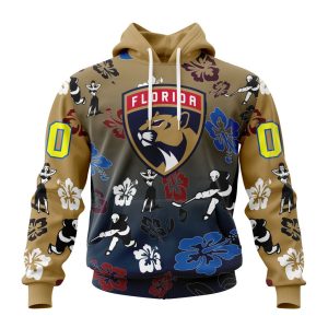 Personalized NHL Florida Panthers Hawaiian Style Design For Fans Unisex Pullover Hoodie