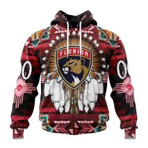 Personalized NHL Florida Panthers Special Native Costume Design Unisex Pullover Hoodie