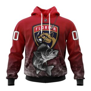 Personalized NHL Florida Panthers Specialized Fishing Style Unisex Pullover Hoodie