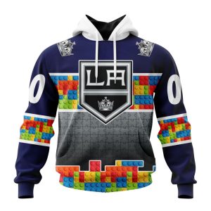 Personalized NHL Los Angeles Kings Autism Awareness Design Unisex Hoodie