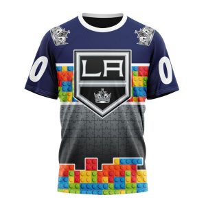Personalized NHL Los Angeles Kings Autism Awareness Design Unisex Tshirt TS5333