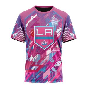 Personalized NHL Los Angeles Kings I Pink I Can! Fearless Again Breast Cancer Unisex Tshirt TS5337