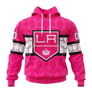 Personalized NHL Los Angeles Kings I Pink I Can! In October We Wear Pink Breast Cancer Unisex Pullover Hoodie